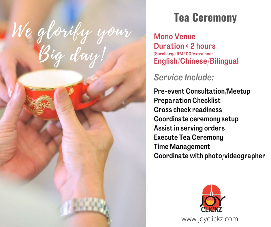 Chinese Wedding Tea Ceremony Service Detail